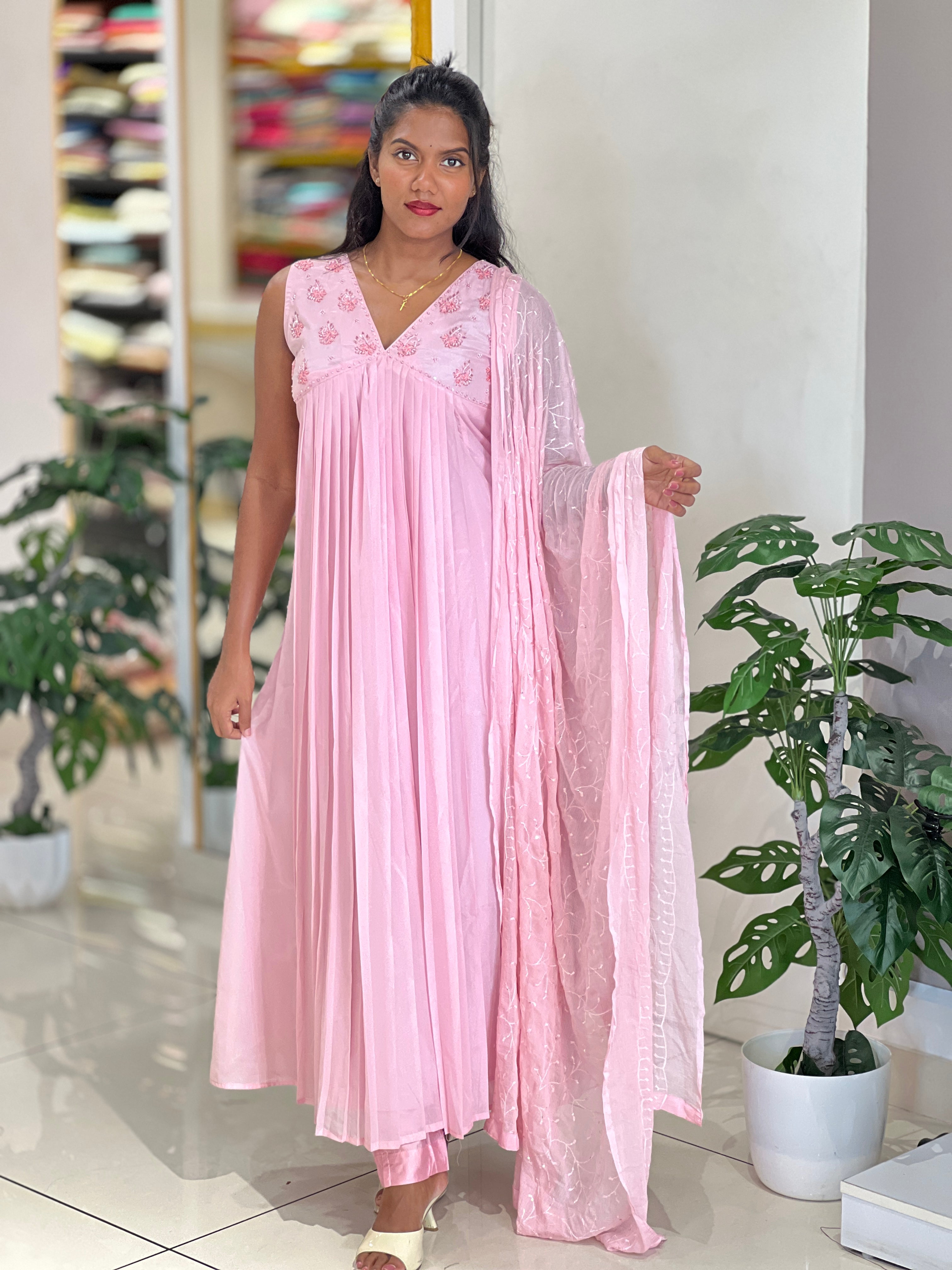 Handwork Detailed Aline Kurta Set | BR102