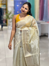 Zari Line Woven Patterned Organza Saree | NN353