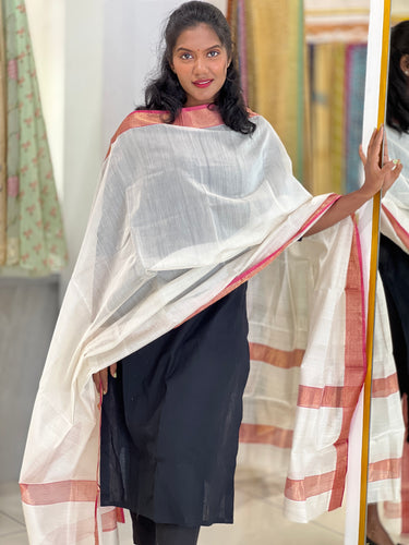 Zari Woven Chanderi Dupatta | RC101