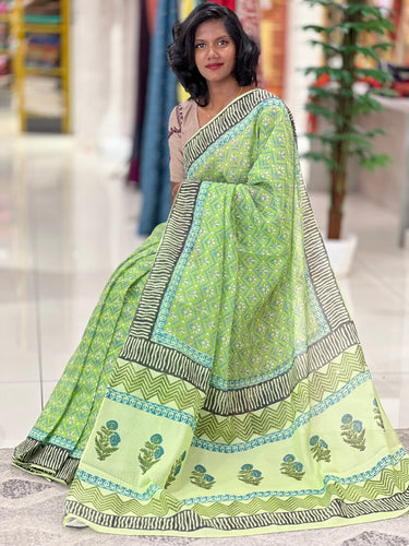 Floral Patterned Blended Kota Saree | ACT1300