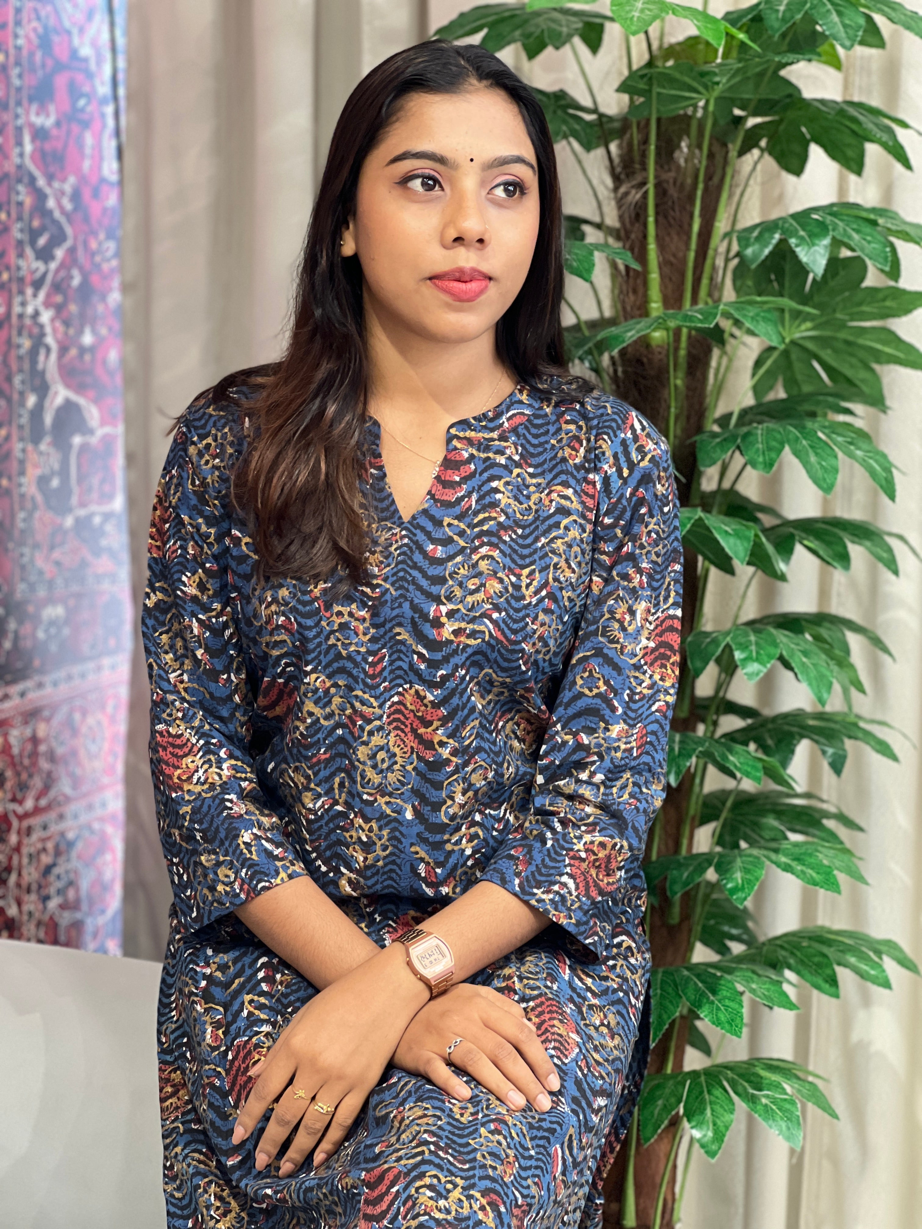 Printed Cotton Kurta Set | DNT860