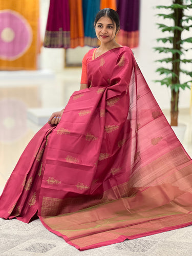 Hand Woven Pure Silk Kanchipuram Saree | TT188