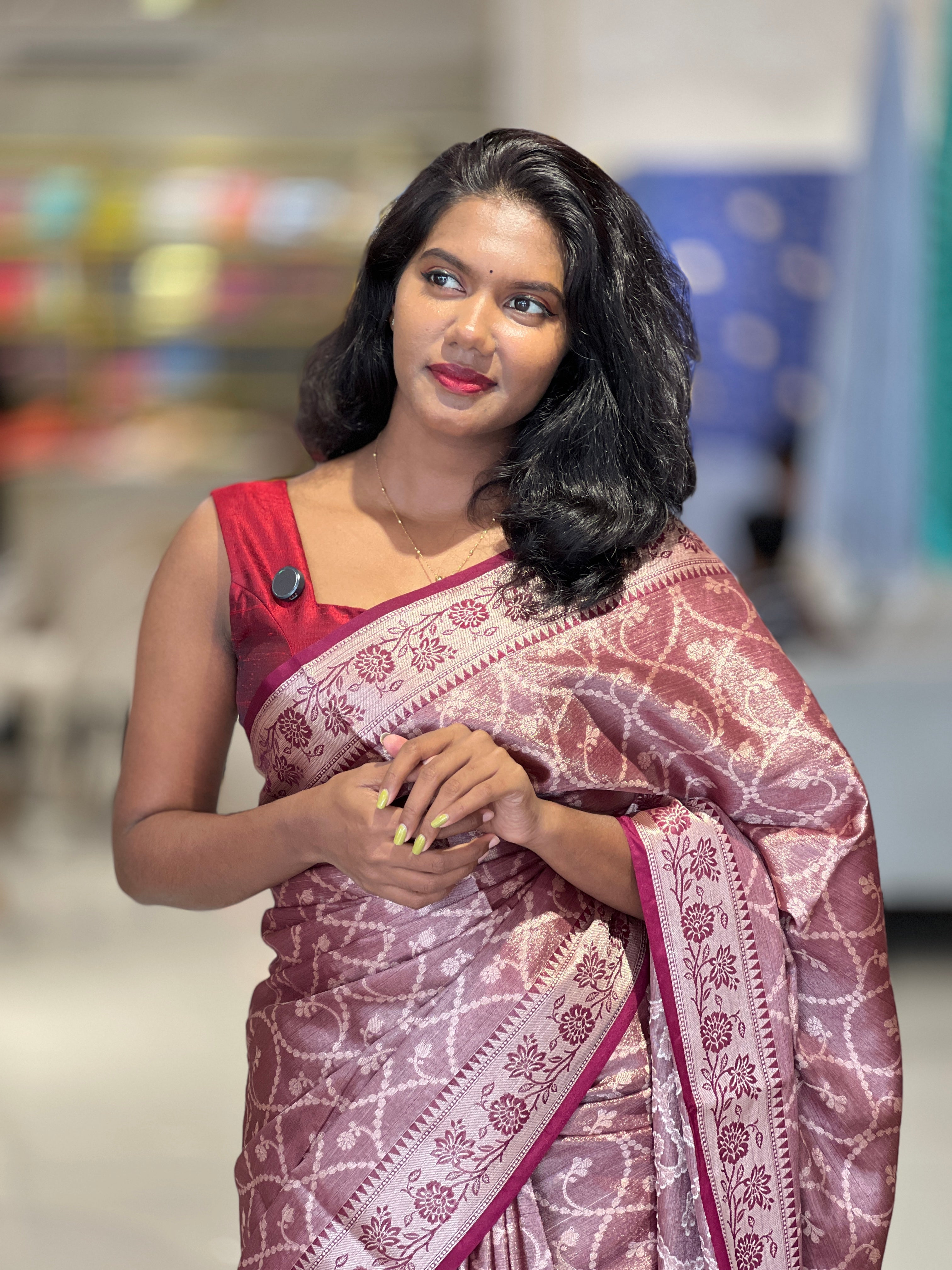 Zari Woven Semi Banarasi Saree | NN362