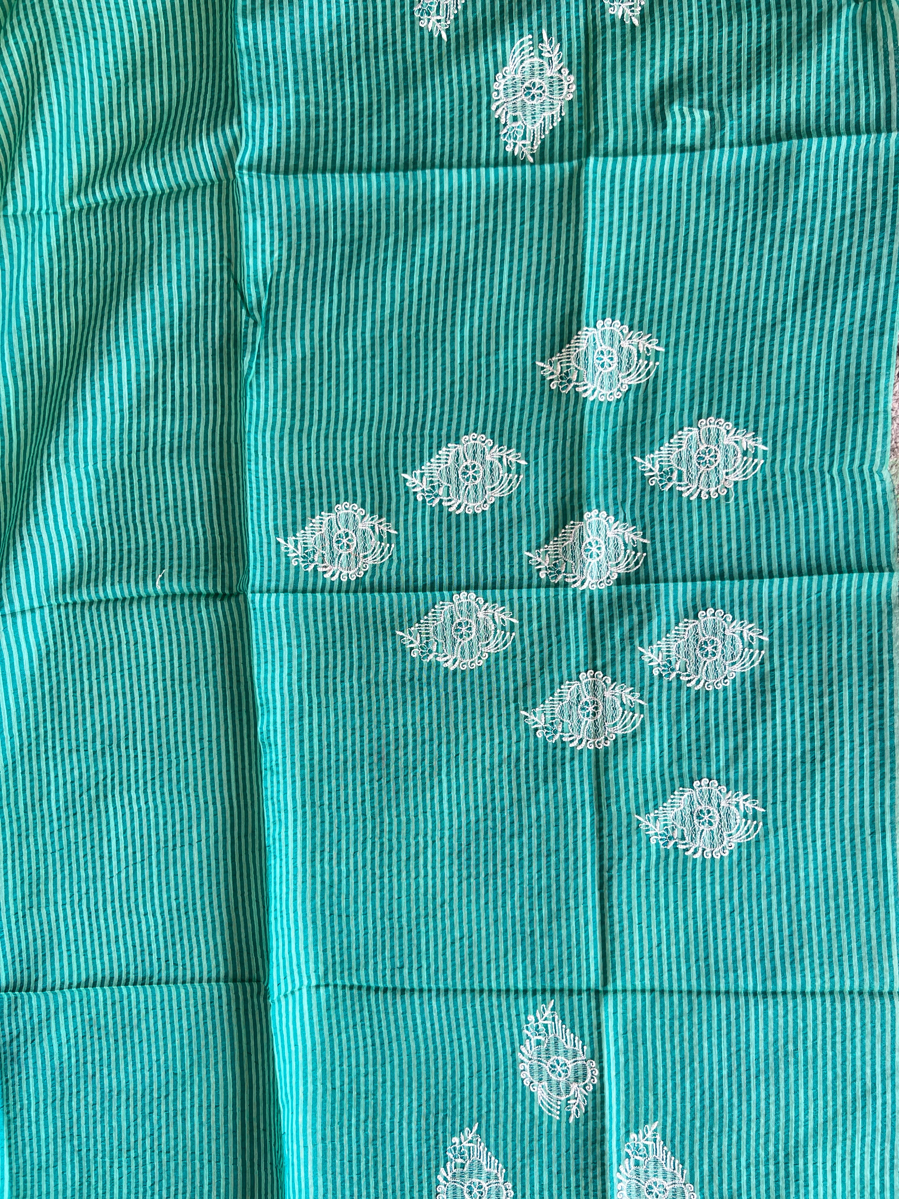 Temple Border Detailed Chanderi Finish Saree | NHH529