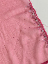 Hand Work Crushed Organza Saree | SBP860
