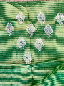 Temple Border Detailed Chanderi Finish Saree | NHH530