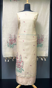 Floral Pattern With Zari Detailed Jamdani Salwar Set | LV471