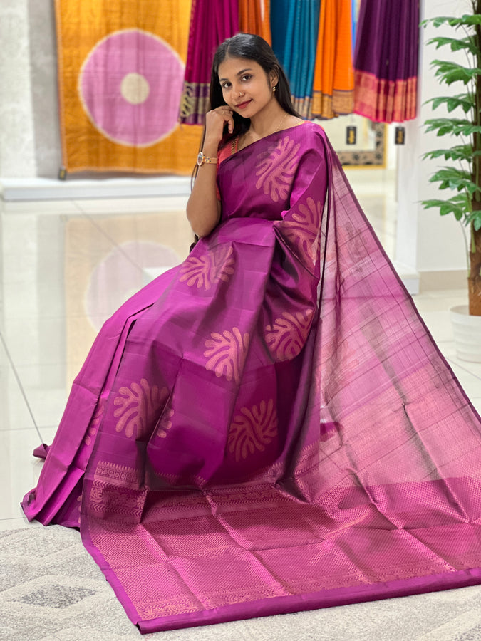 Thread Woven Soft Silk Kanchipuram Saree | TT208