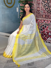 Temple Border Detailed Chanderi Finish Saree | NHH533