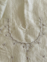 Hand Embroidery Crushed Shimmer Organza Saree | SBP835