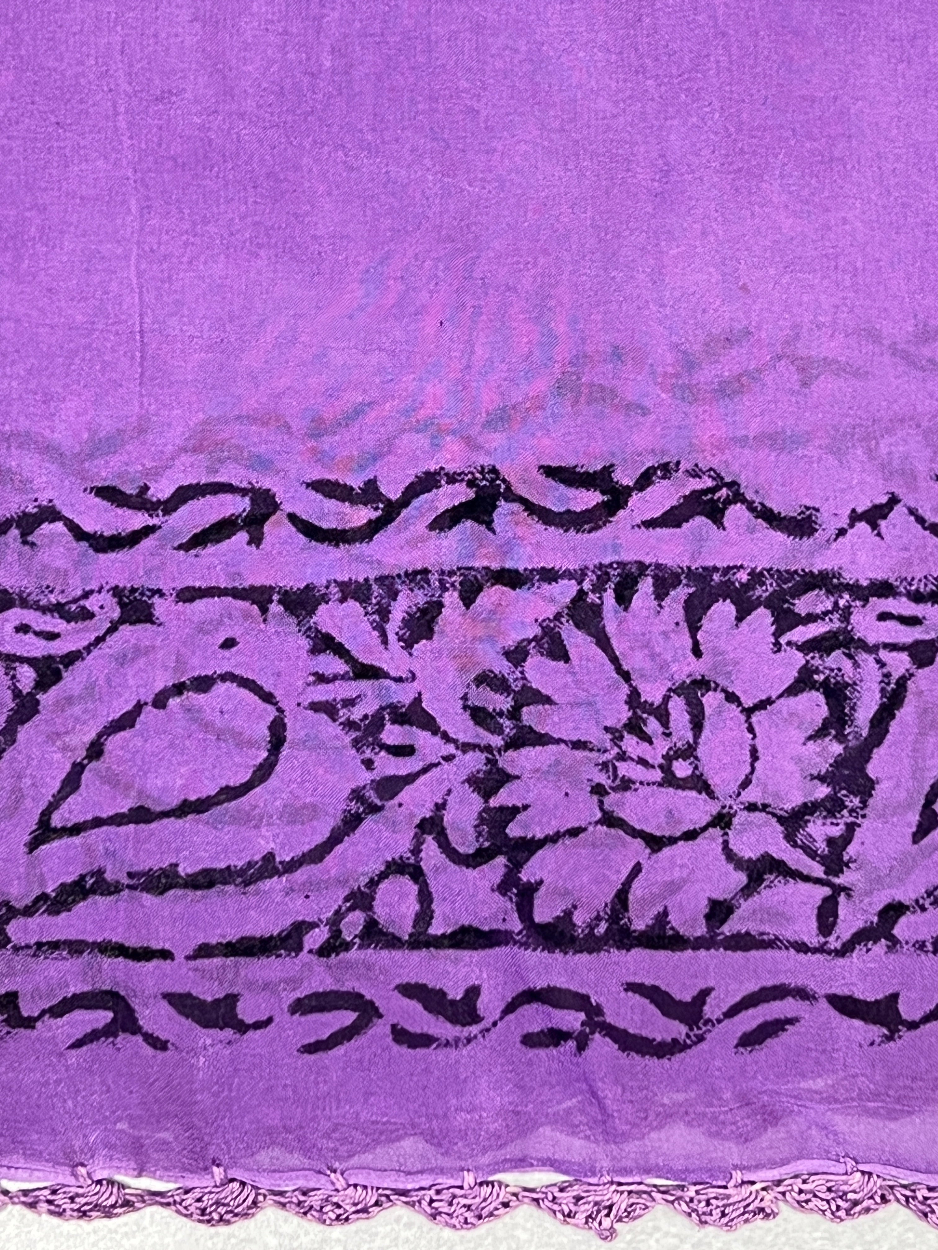 Hand Block Printed Georgette Saree | SF1423