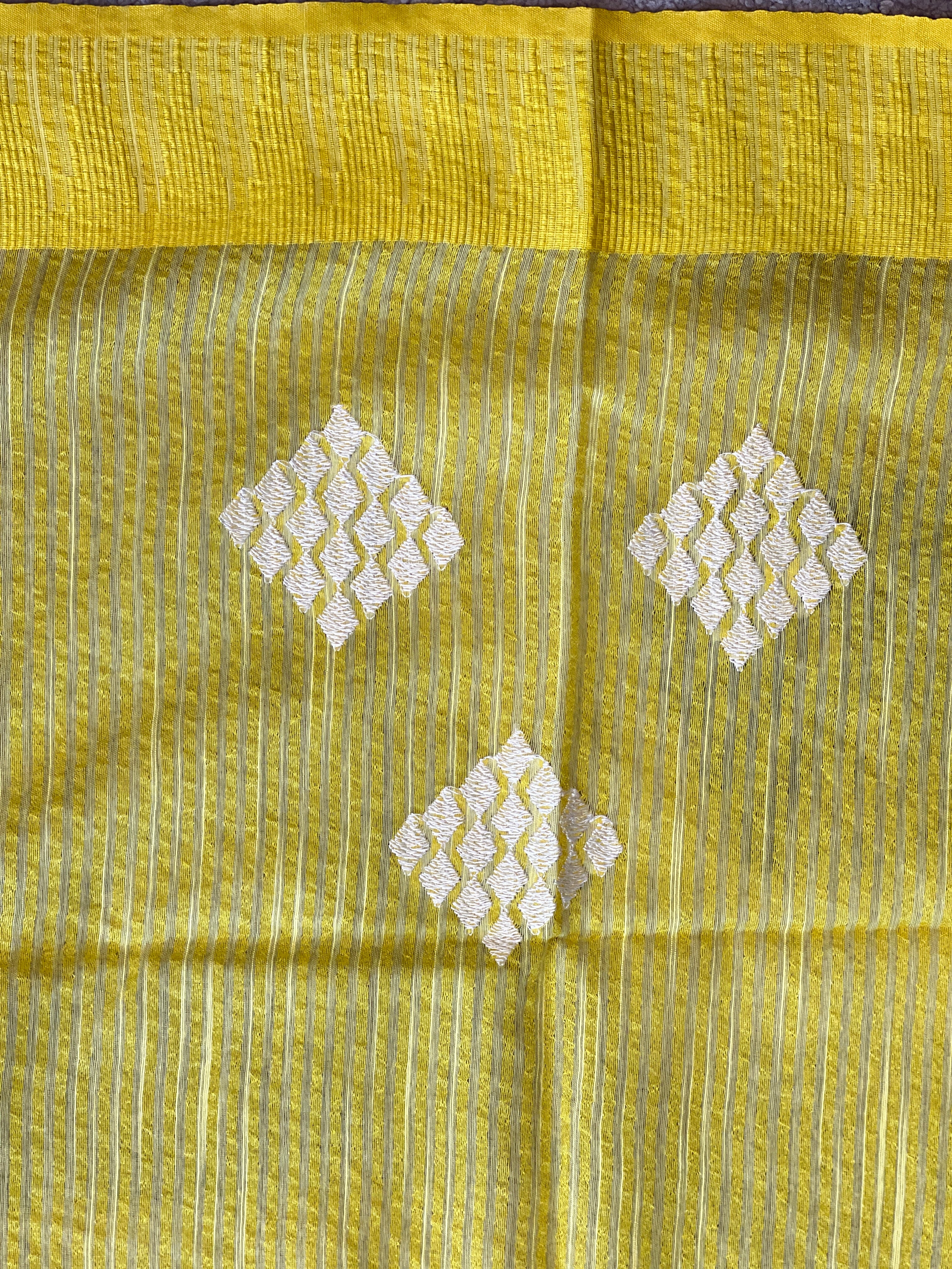 Temple Border Detailed Chanderi Finish Saree | NHH533