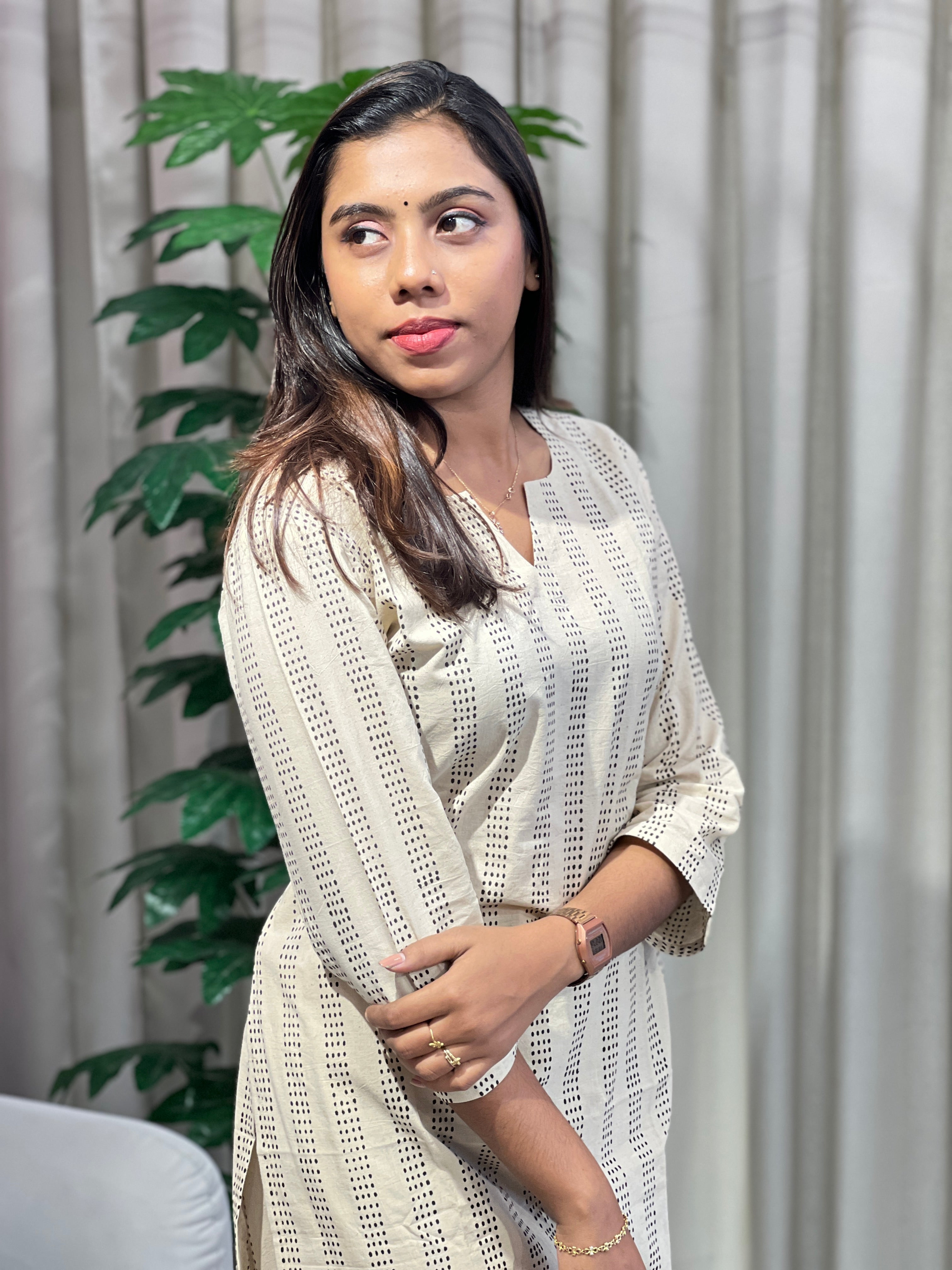 Printed Cotton Kurta Set | DNT867