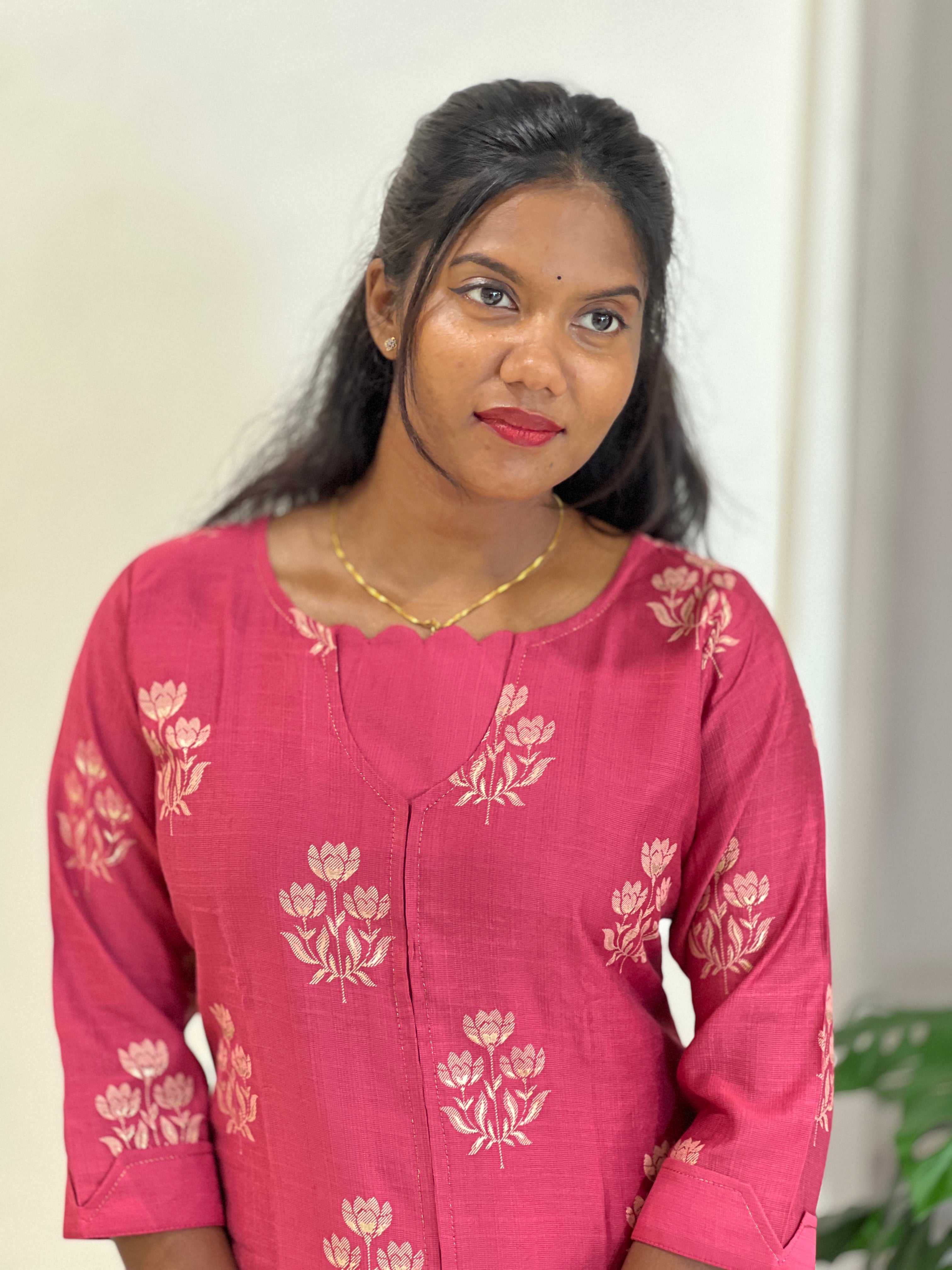 Block Printed Rayon Kurta Set | MSN210