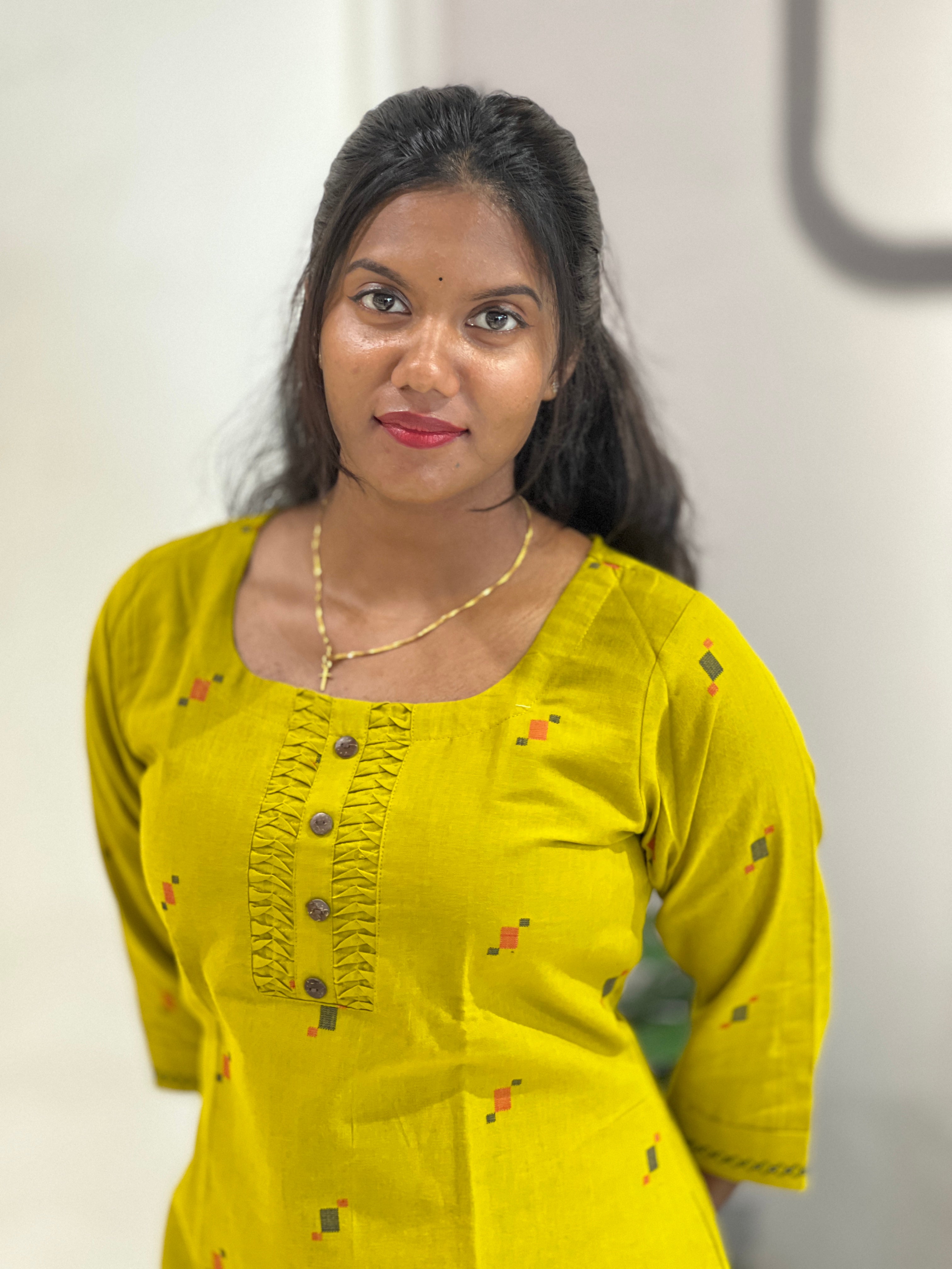 Thread Woven Buta Detailed Cotton Kurta Set | MSN209