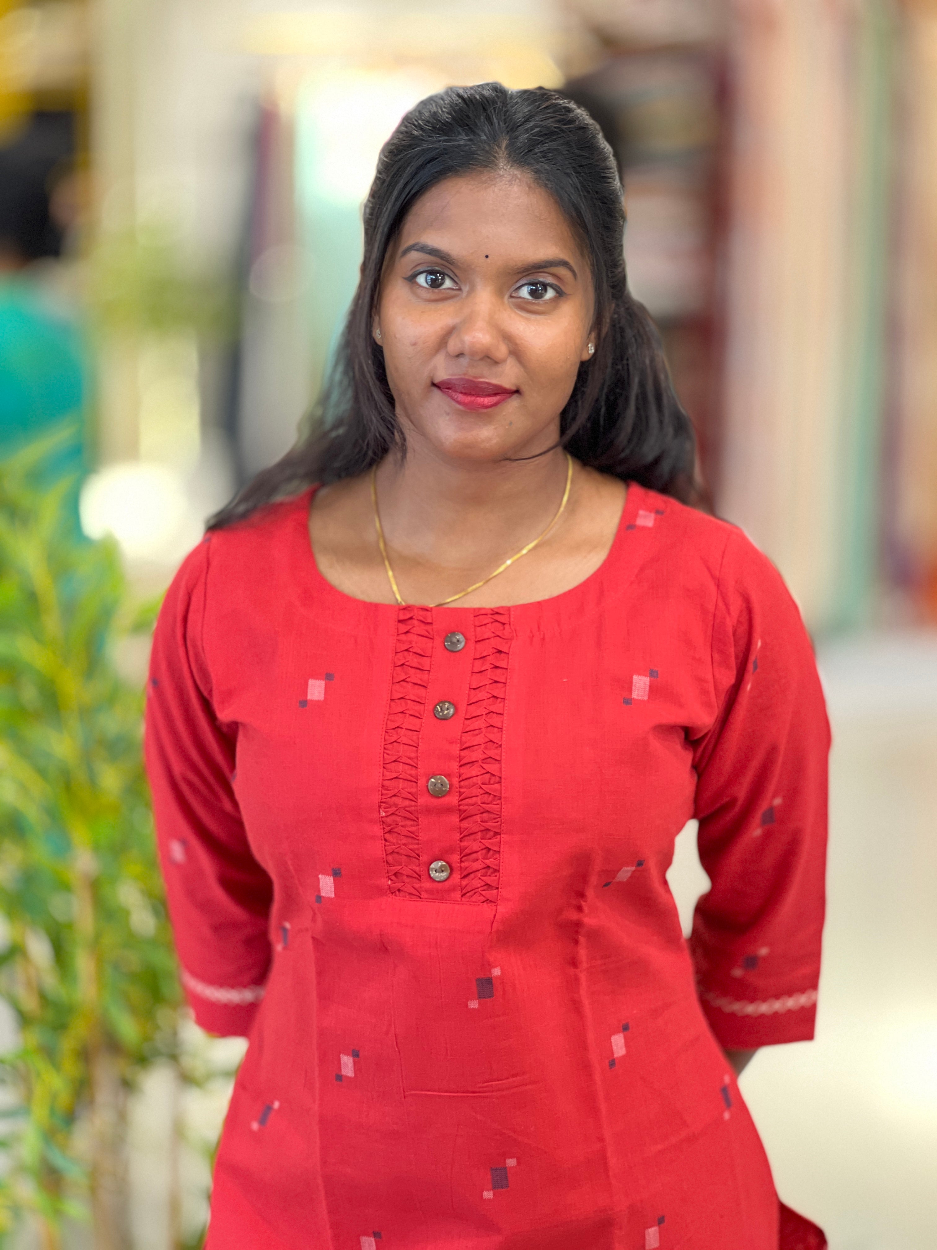 Thread Woven Buta Detailed Cotton Kurta Set | MSN207