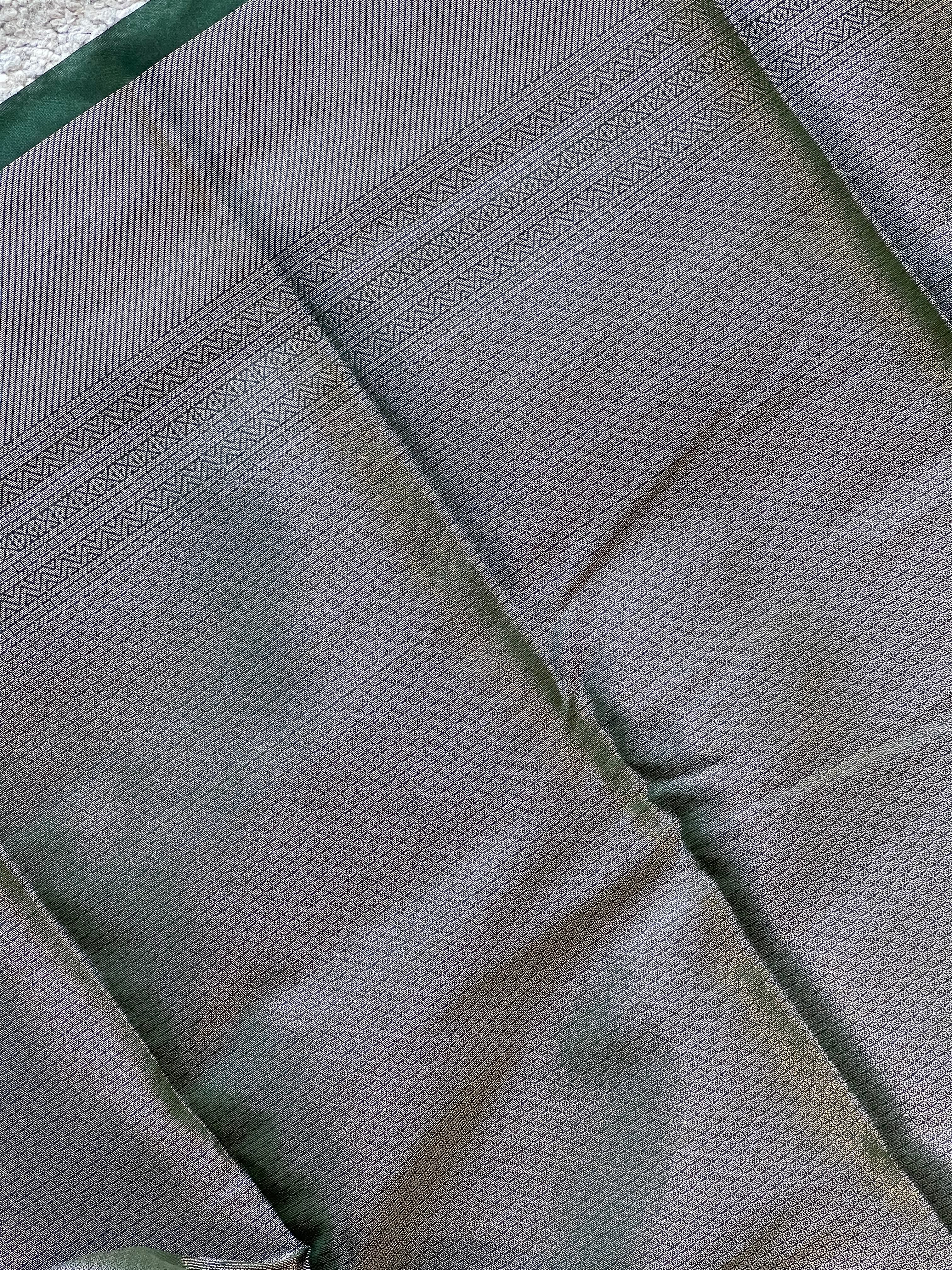 Silver Zari Weaving Semi Silk Saree | KAC181