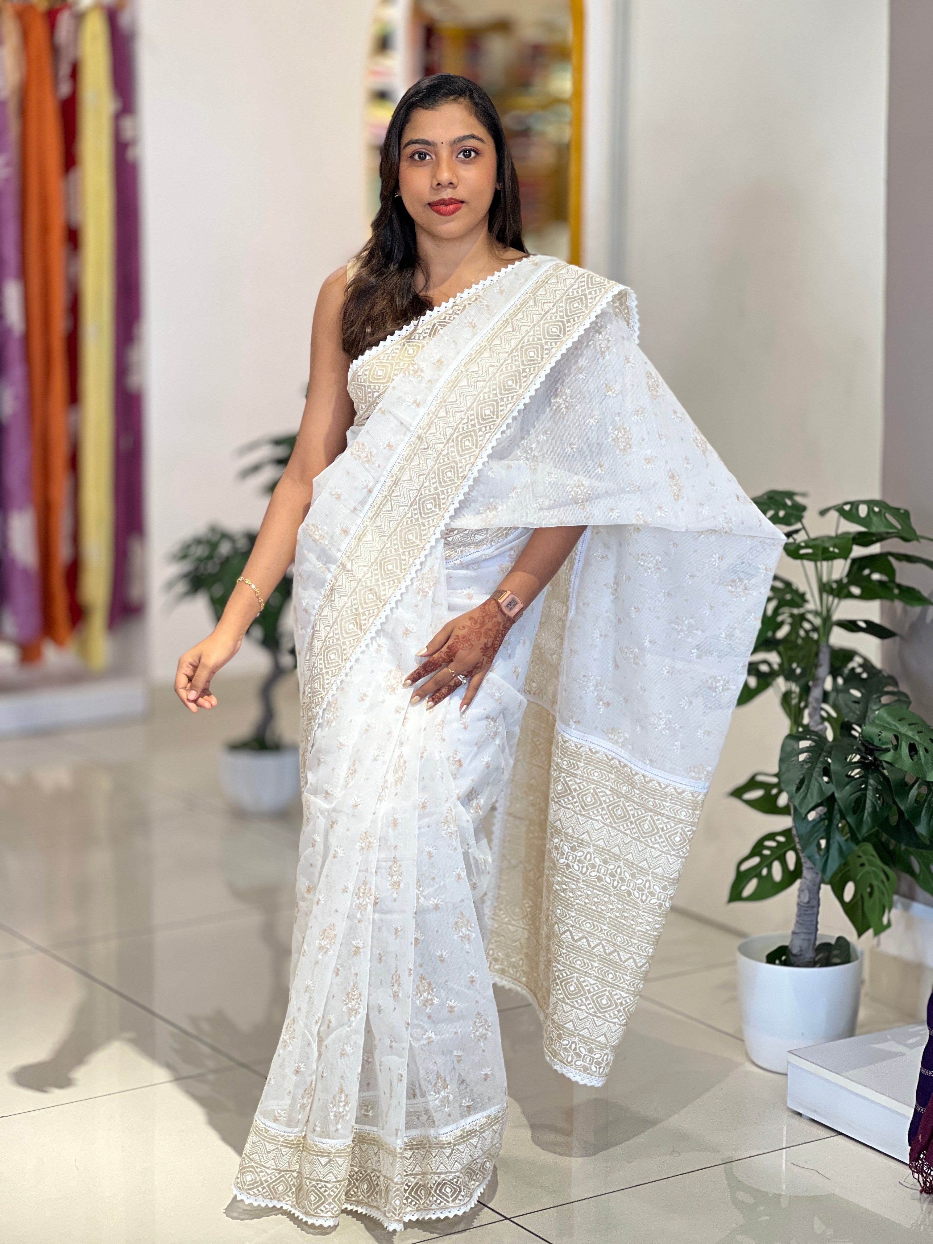 Block Printed Kota Saree | JSC660