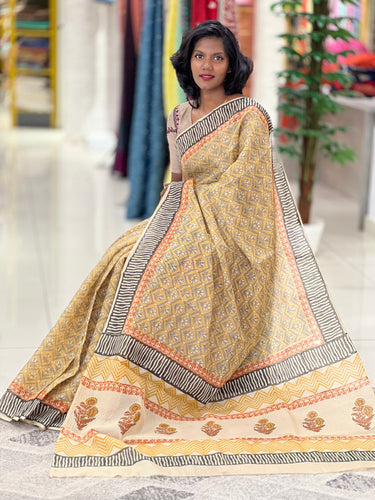 Floral Patterned Blended Kota Saree | ACT1301