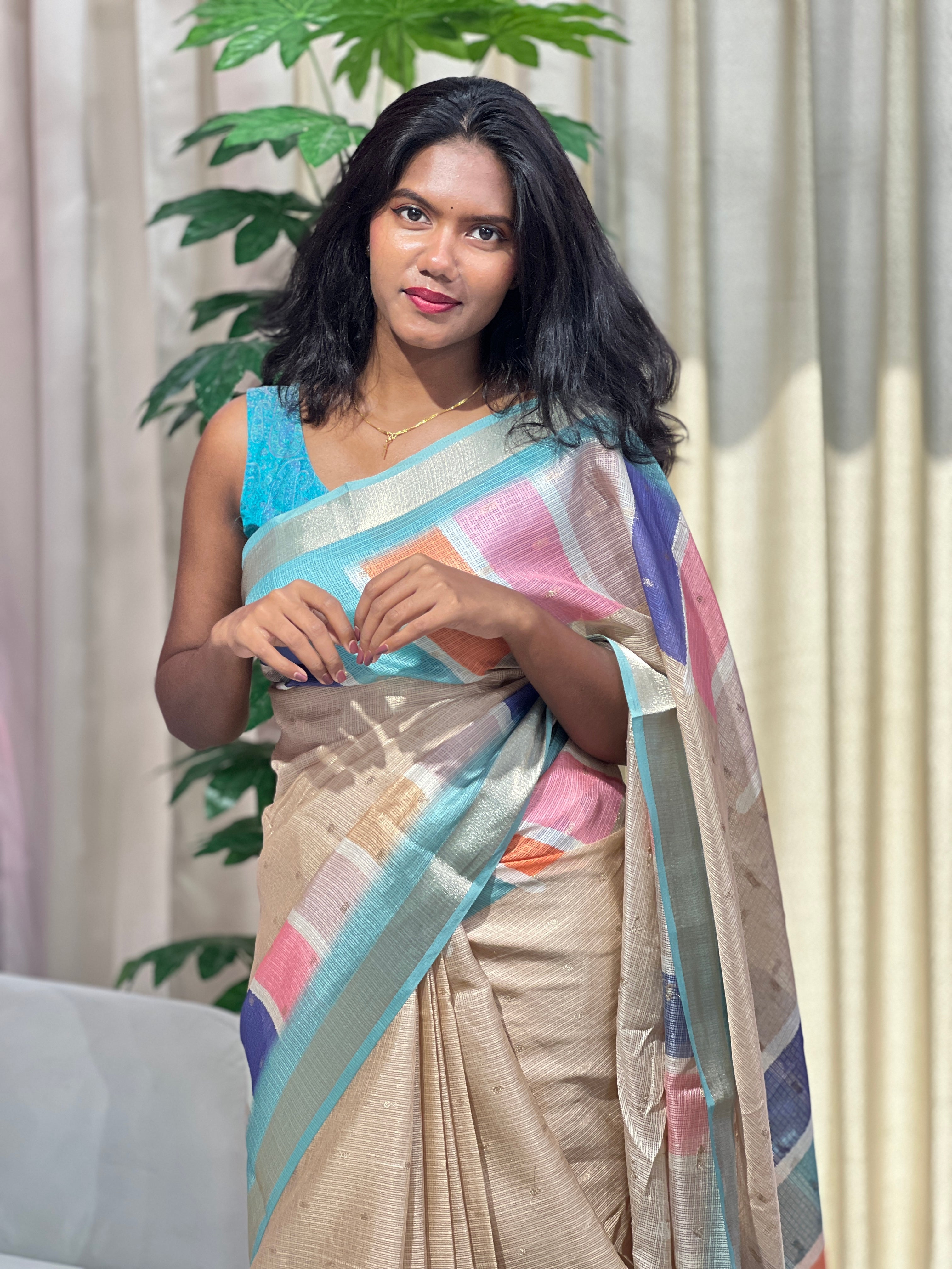 Digital Printed Silky Kota Saree | HT278