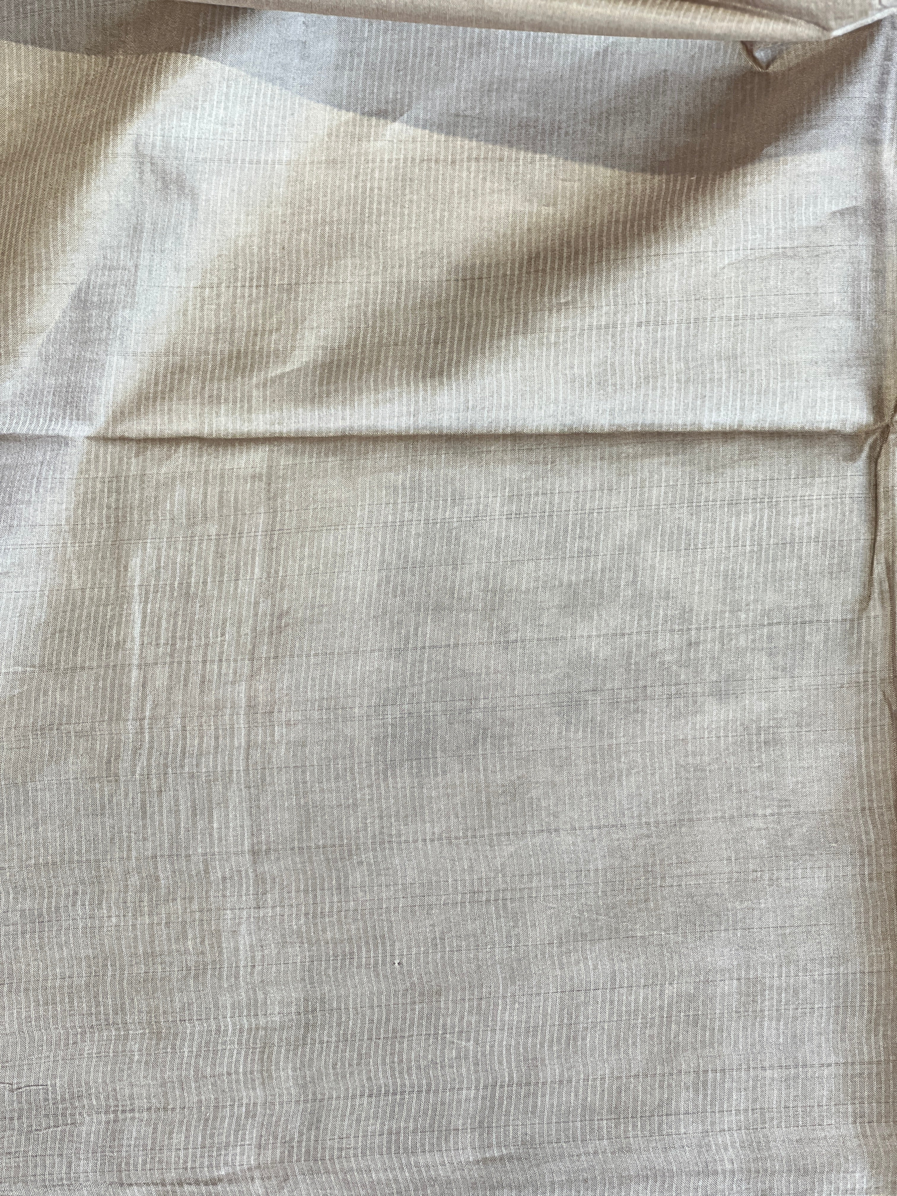 Thread Weaving Bamboo Tussar Saree | PNS149