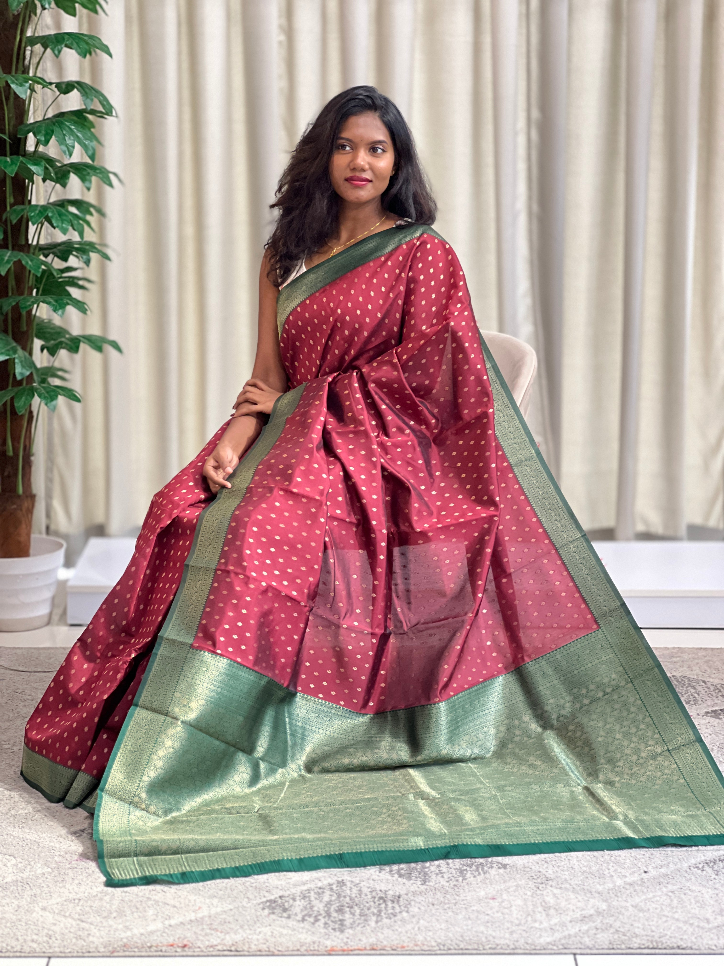 Buta Woven Pattern Semi Silk Saree | RLF174