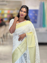 Machine Embroidered Organza Saree | NN358