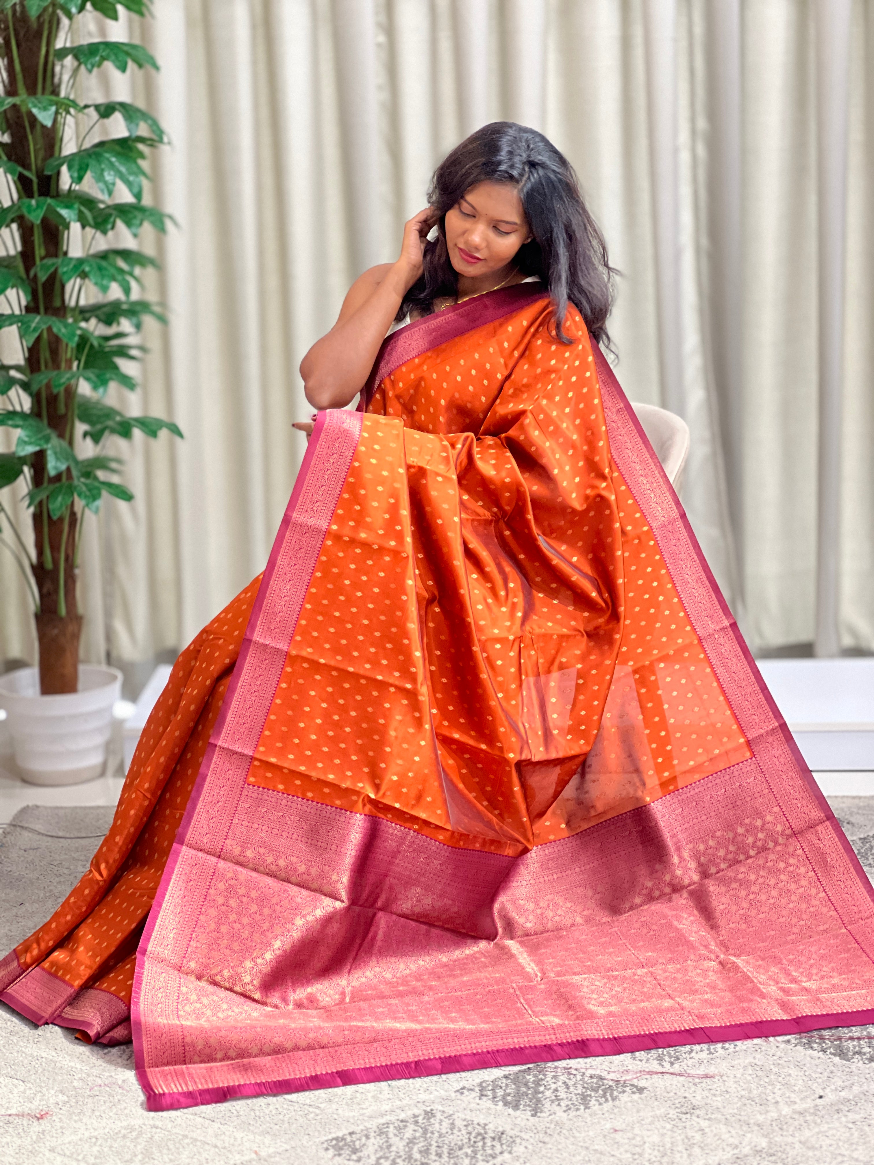 Buta Woven Pattern Semi Silk Saree | RLF170