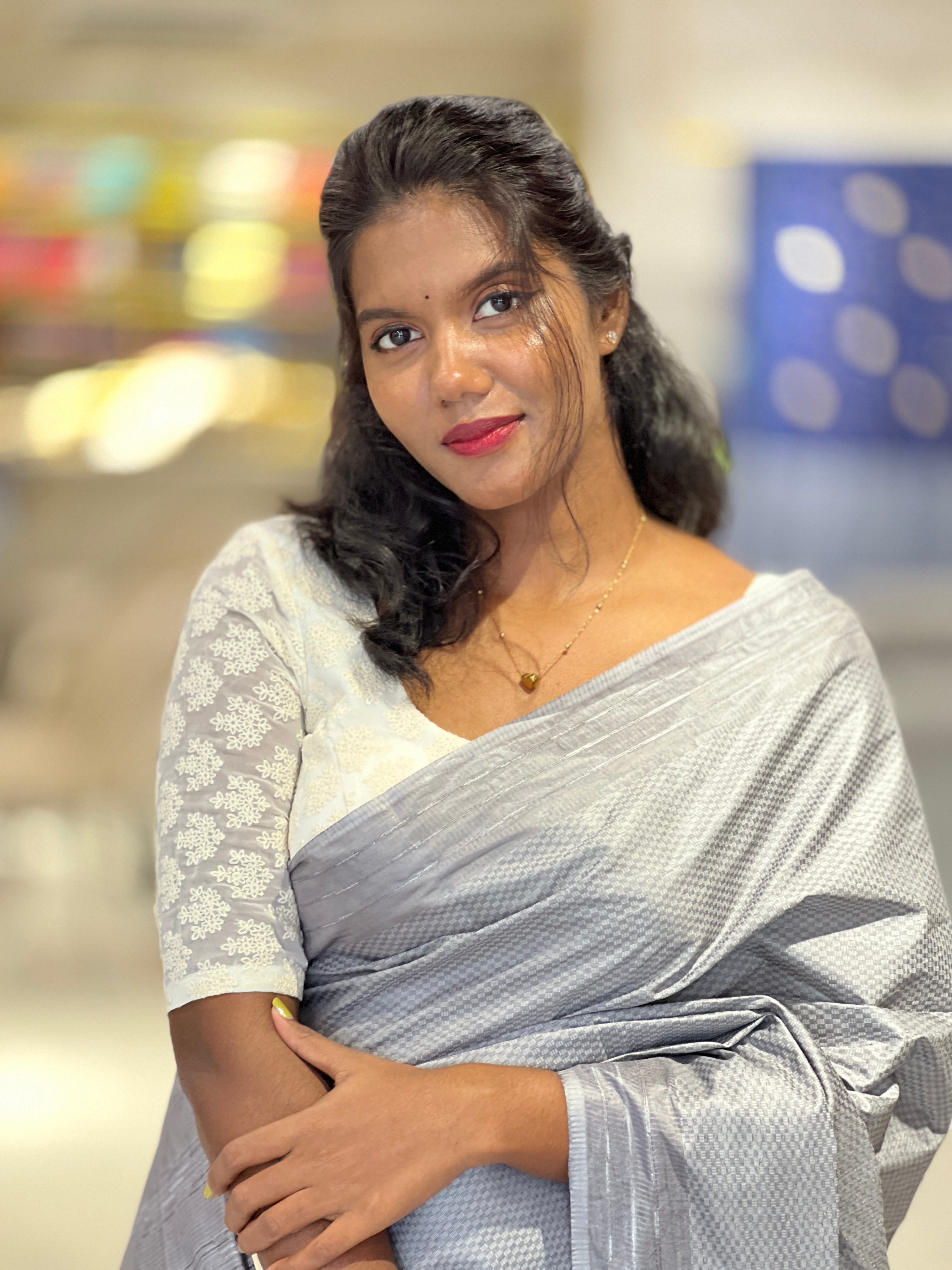 Kesiya & Thread Weaved Semi Tussar Saree | PNS144