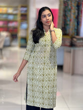 Block Printed Cotton Kurta | DNT656
