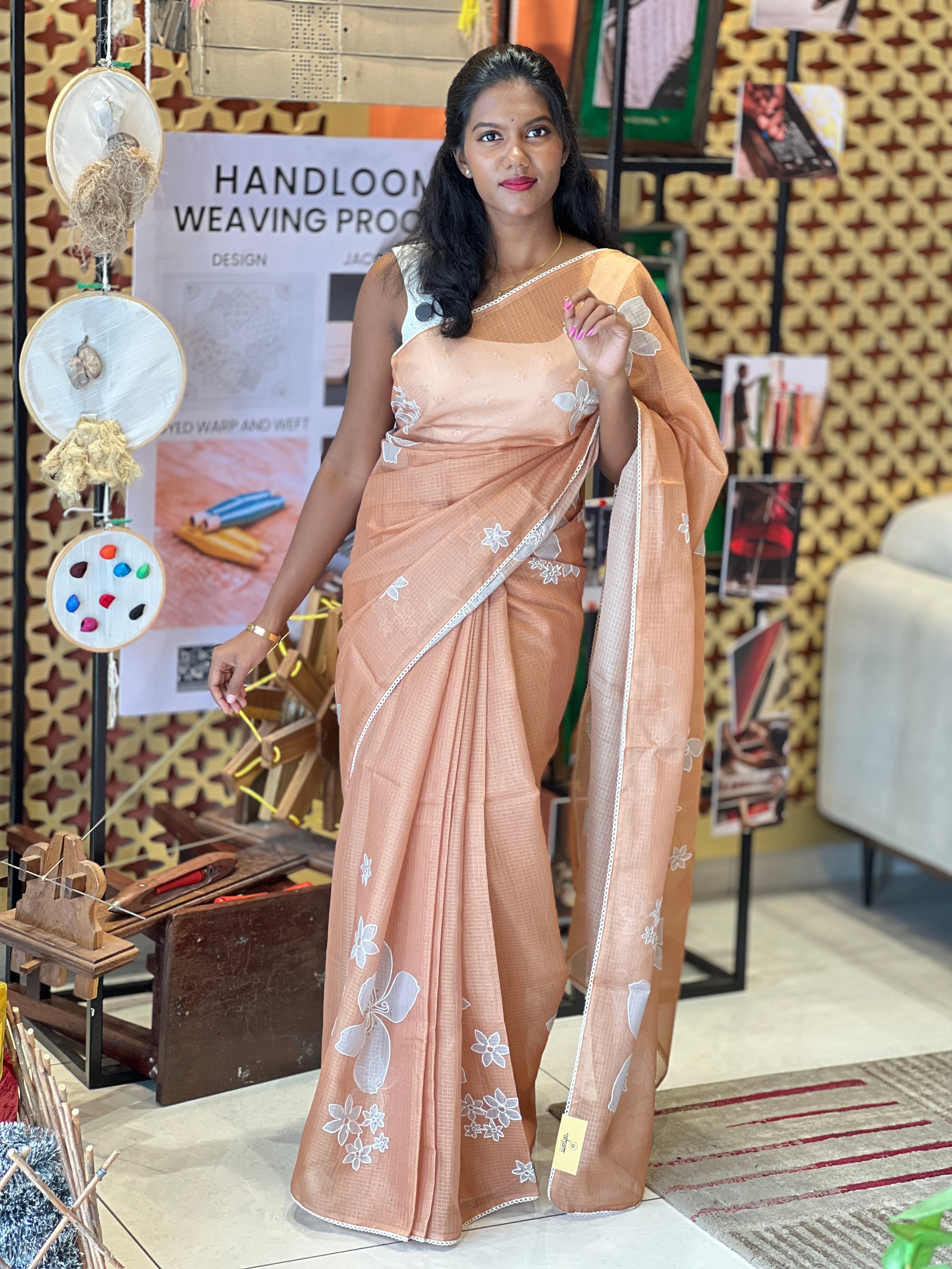 Floral Digital Printed Silky Kota Saree | PKS128