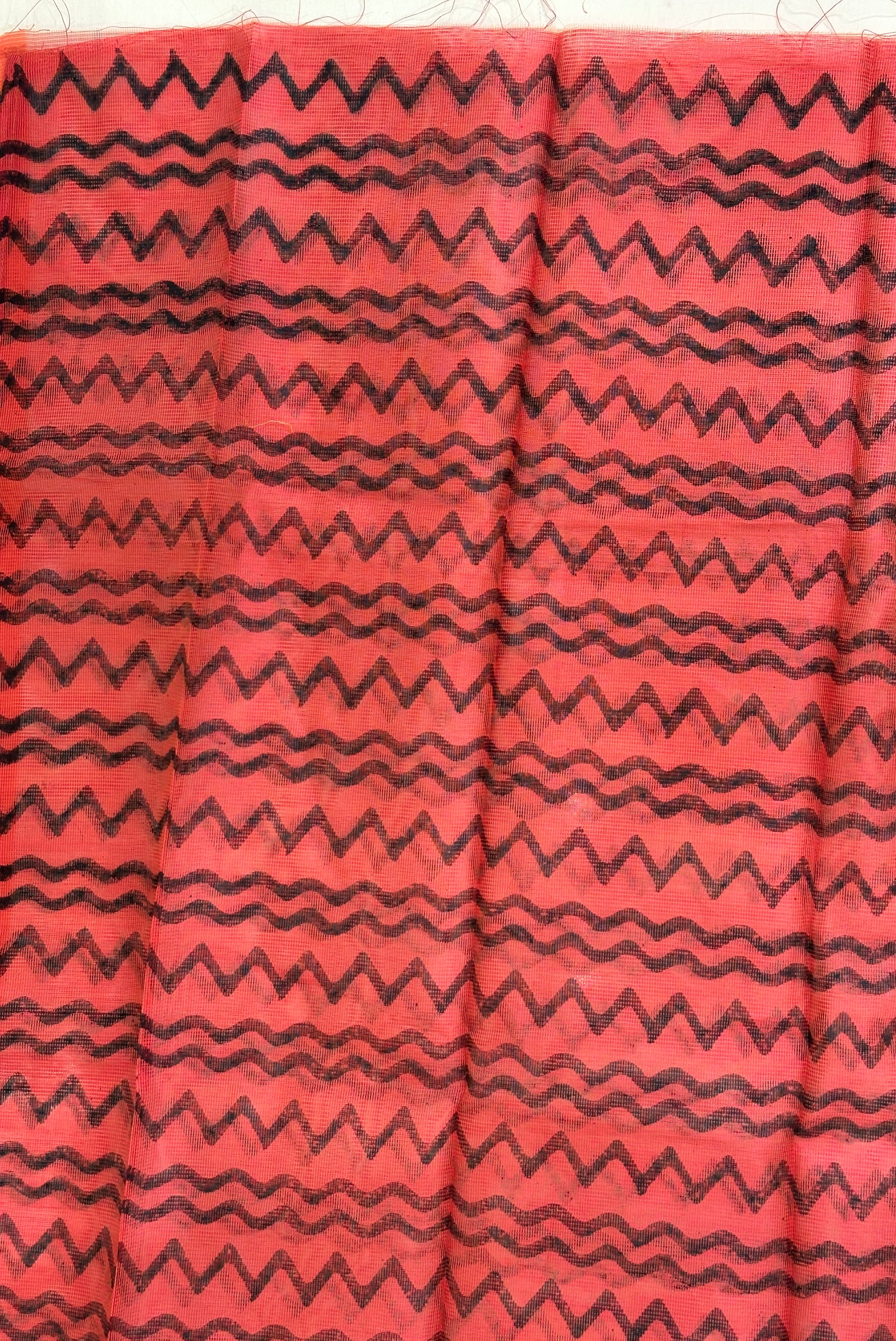 Hand Block Printed Silky Kota Saree | JSC157