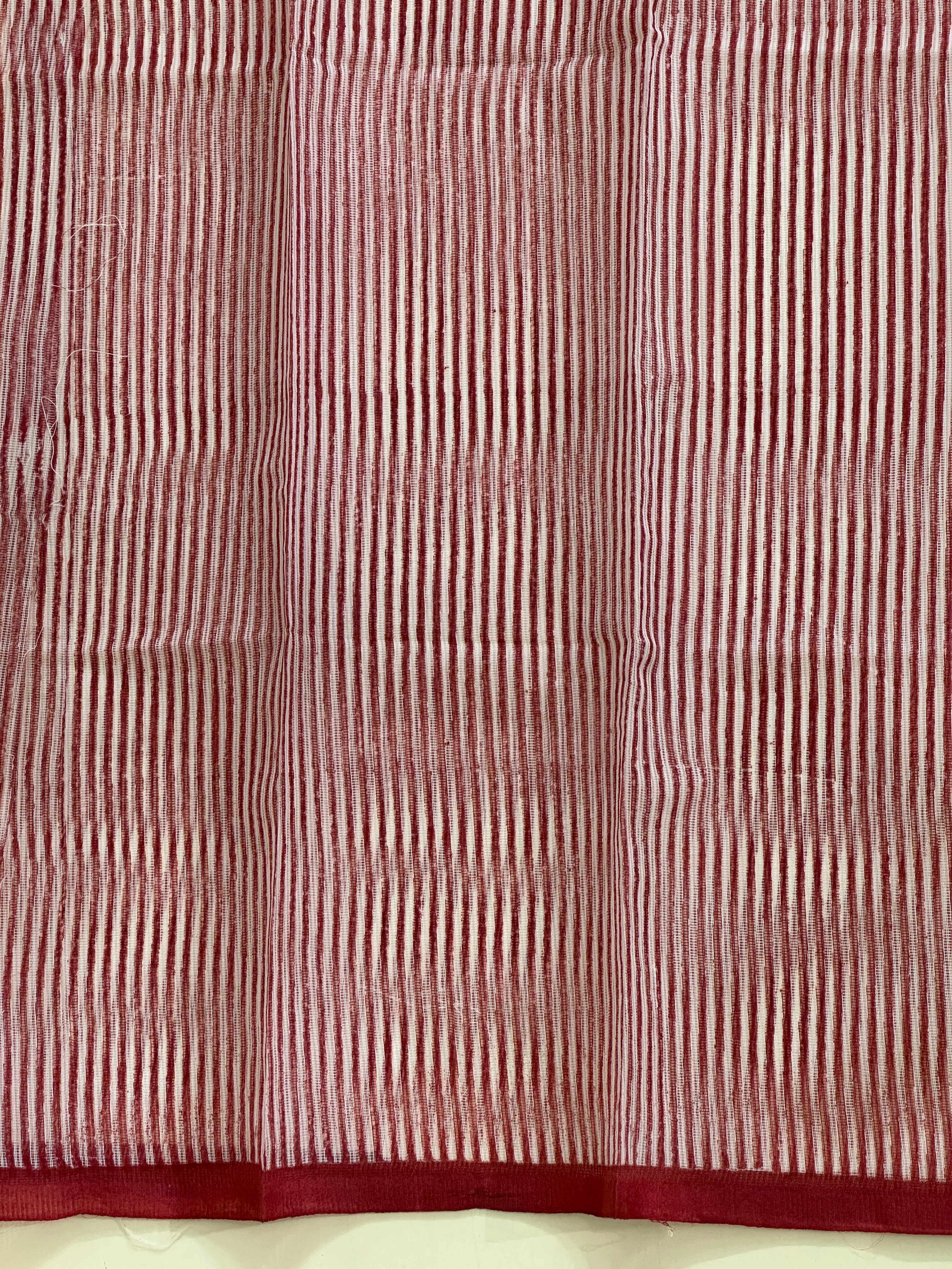 Hand Block Printed Silky Kota Saree | JSC191
