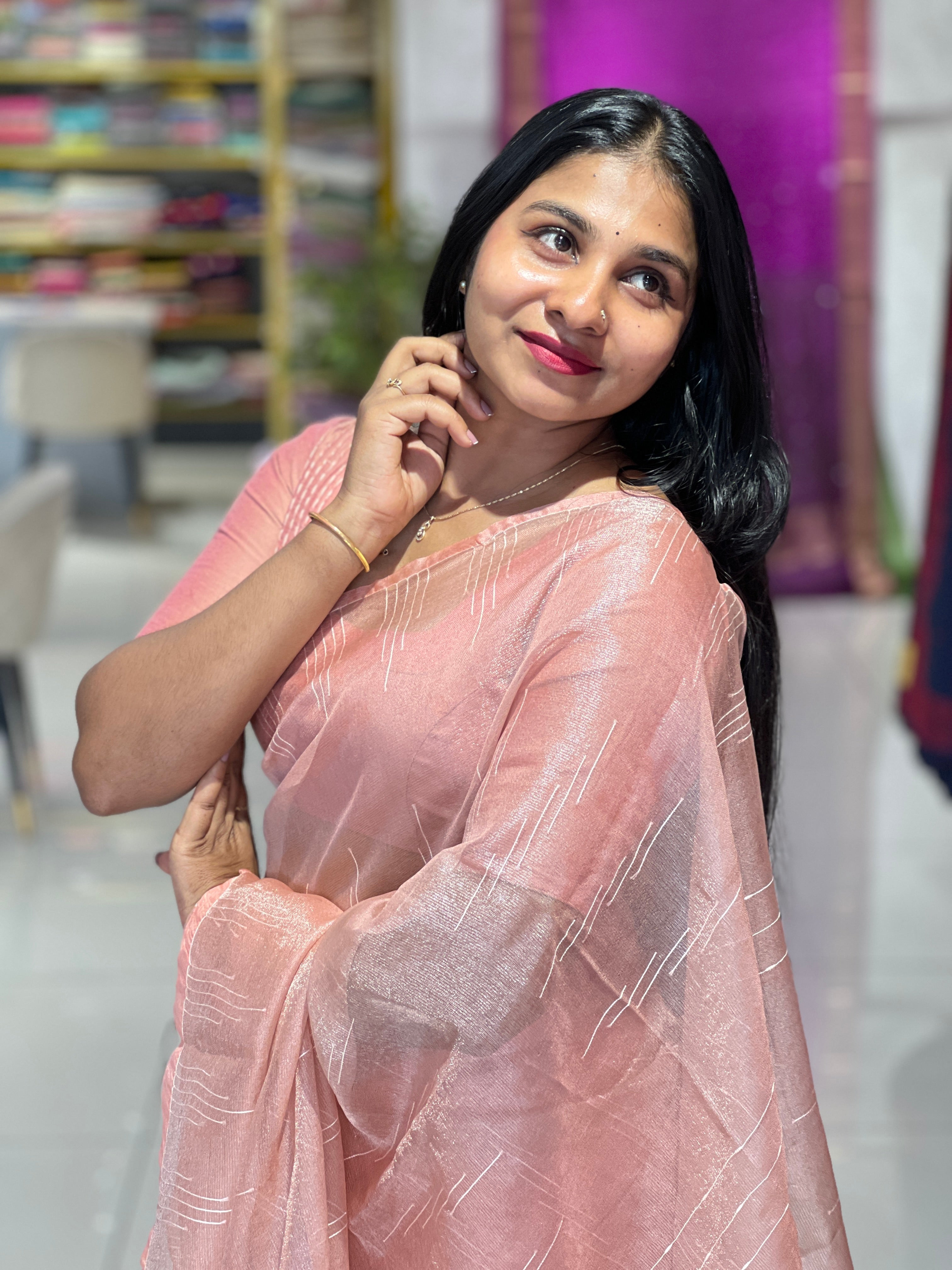 Kesia Woven Tissue Saree | SK467