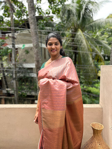 Buta Line Weaving Pattern Semi Silk Saree | TR118