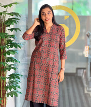 Ajrak Printed Cotton Kurta | DNT666