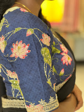 Pichwai Inspired Print With Embroidery Chanderi Stitched Blouse | IT164