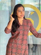 Ajrak Printed Cotton Kurta | DNT666