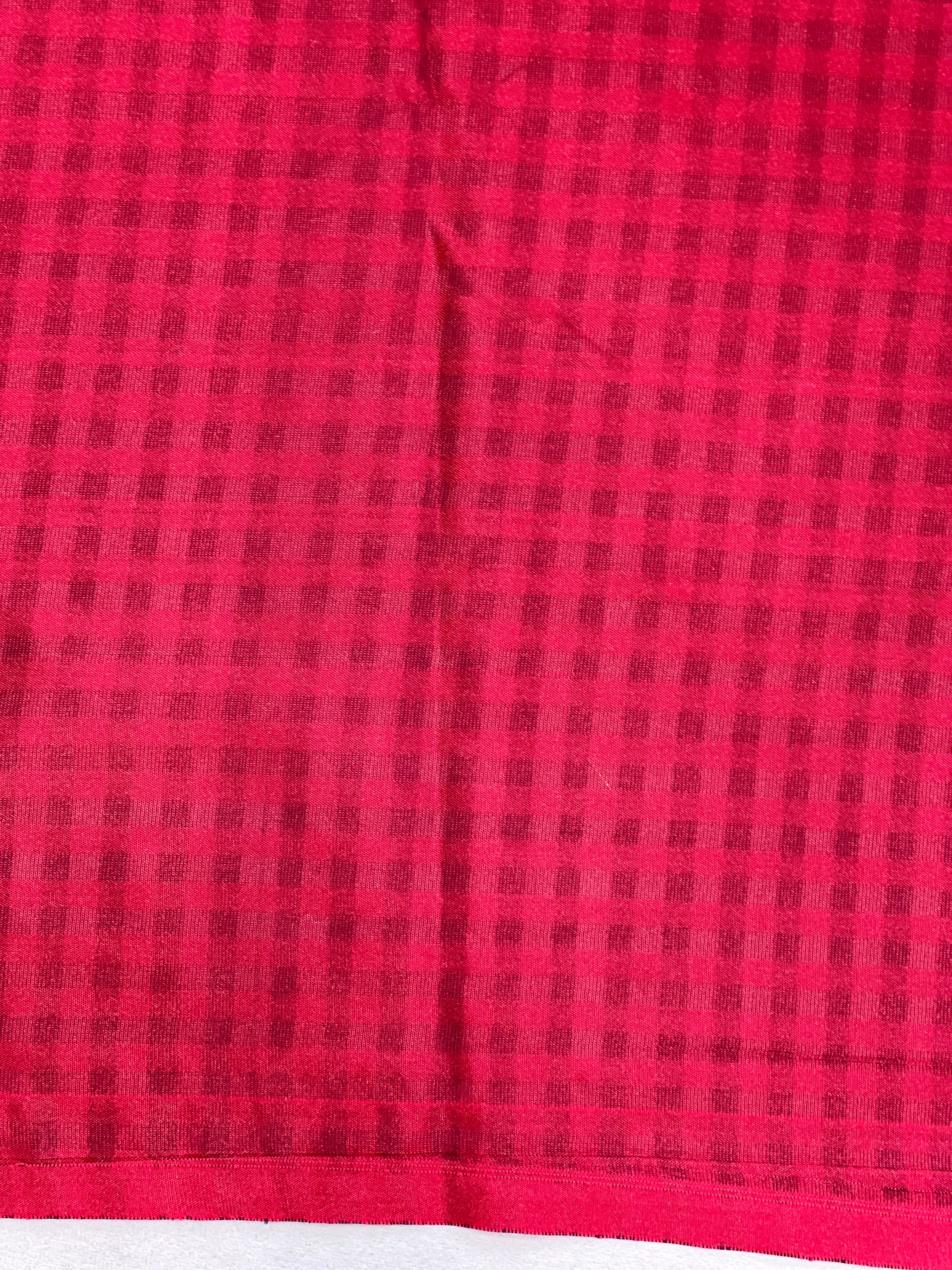 Check Woven Pattern Semi Soft Silk Saree | SEN139