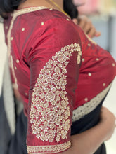 Hand Work Embroidery Detailed Pure Silk Stitched Blouse | IT165