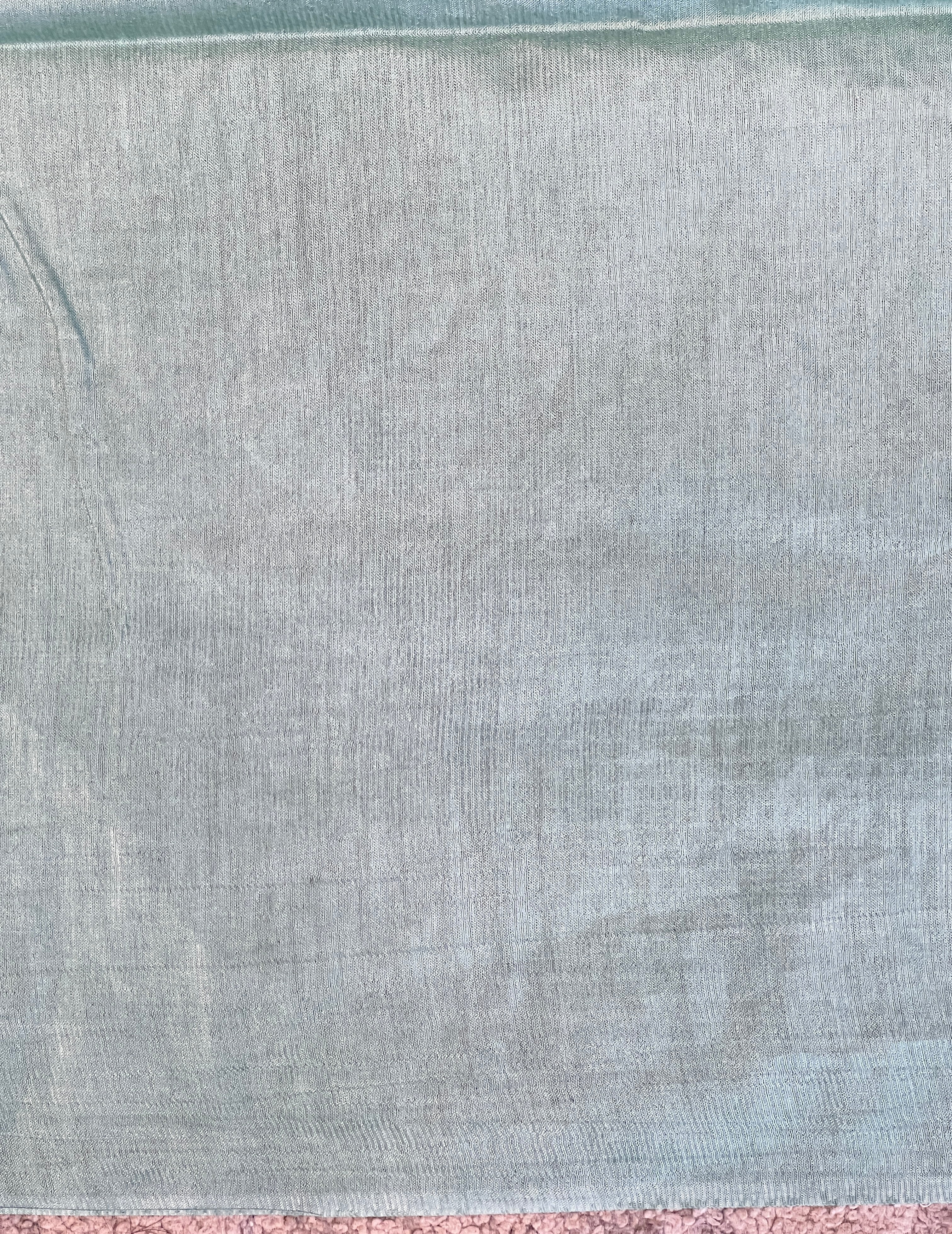 Kesiya & Thread Weaved Bamboo Tussar Saree | PNS181