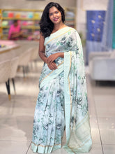 Floral Printed Chanderi Silk Saree | RGD184