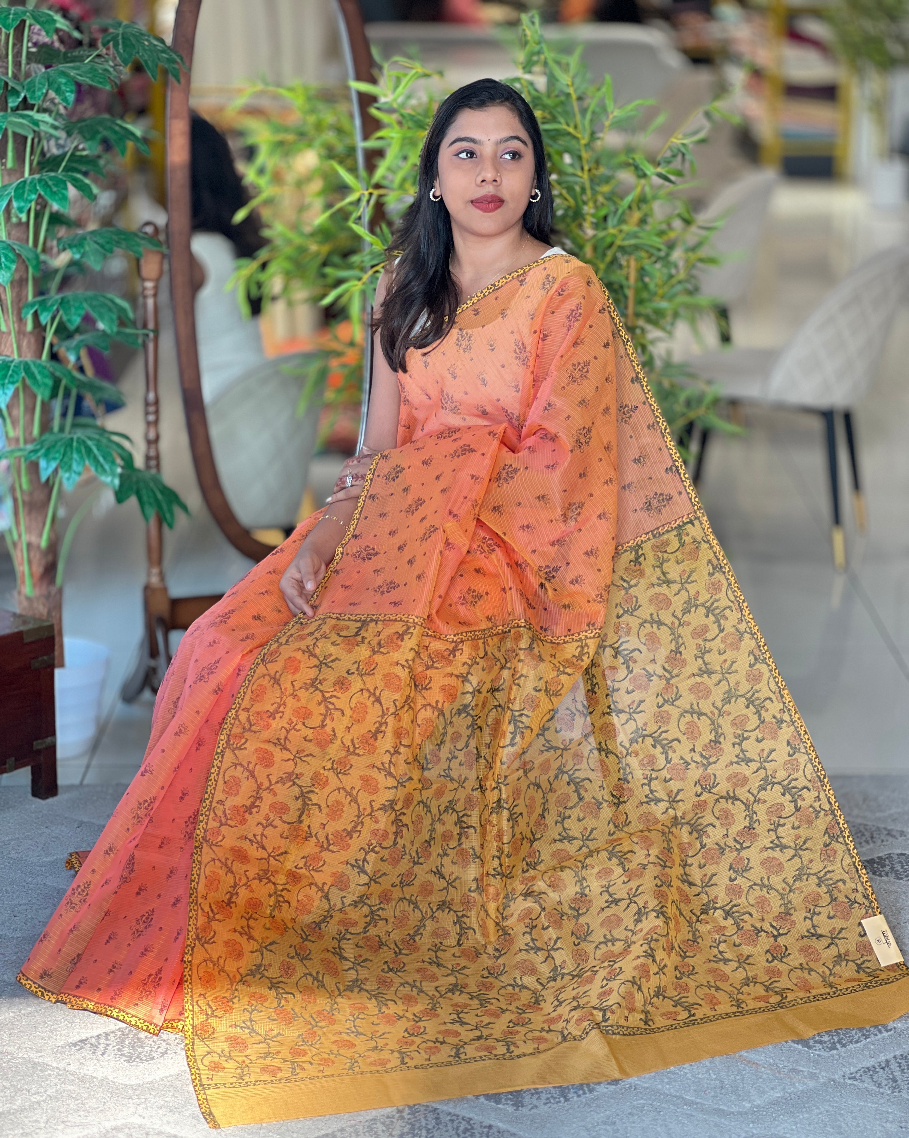 Block Printed Kota Saree | JSC652