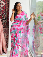 Floral Digital Printed Georgette Saree | HT196
