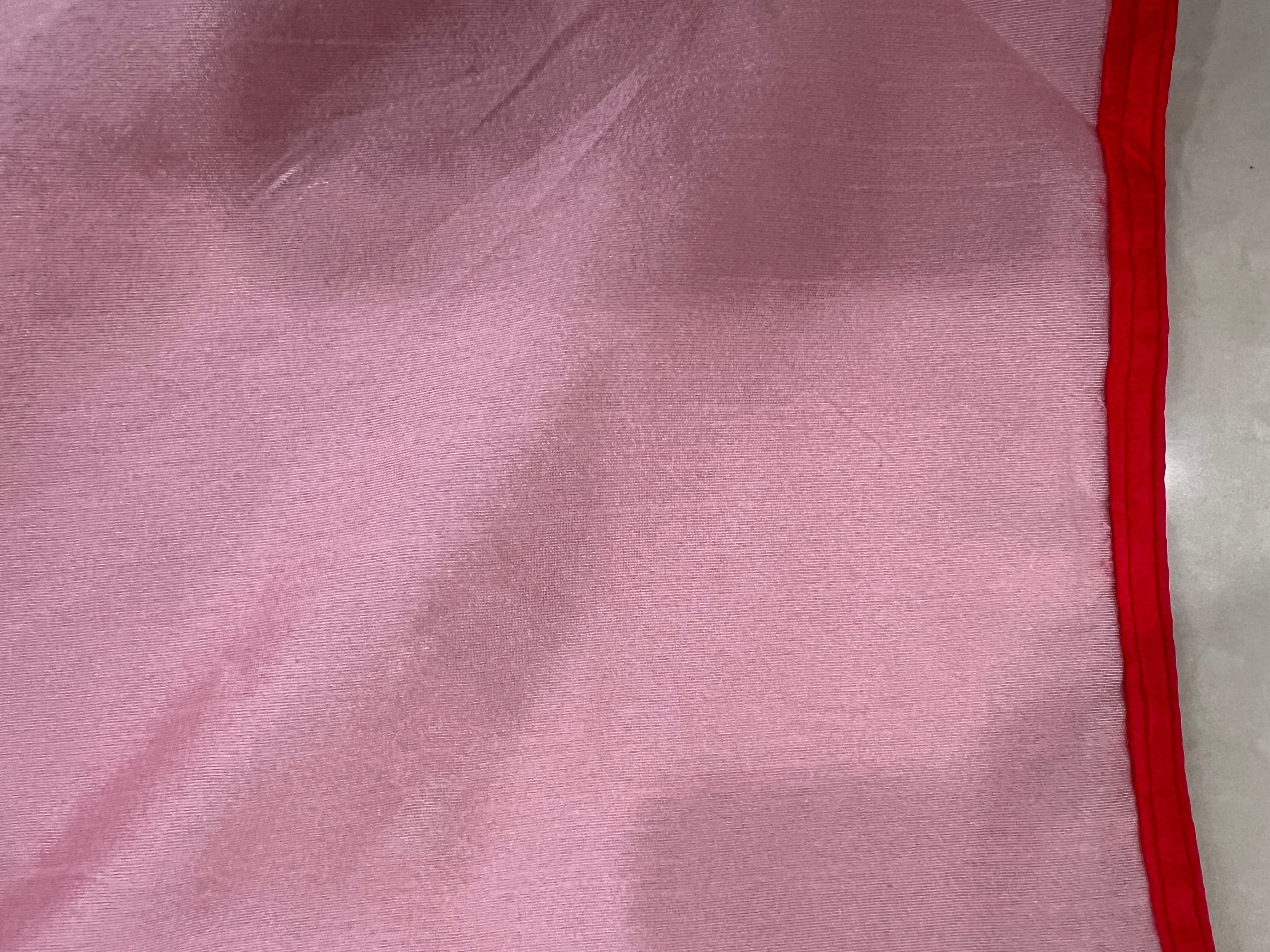 Machine Embroidery Patterned Organza Saree|  RP586