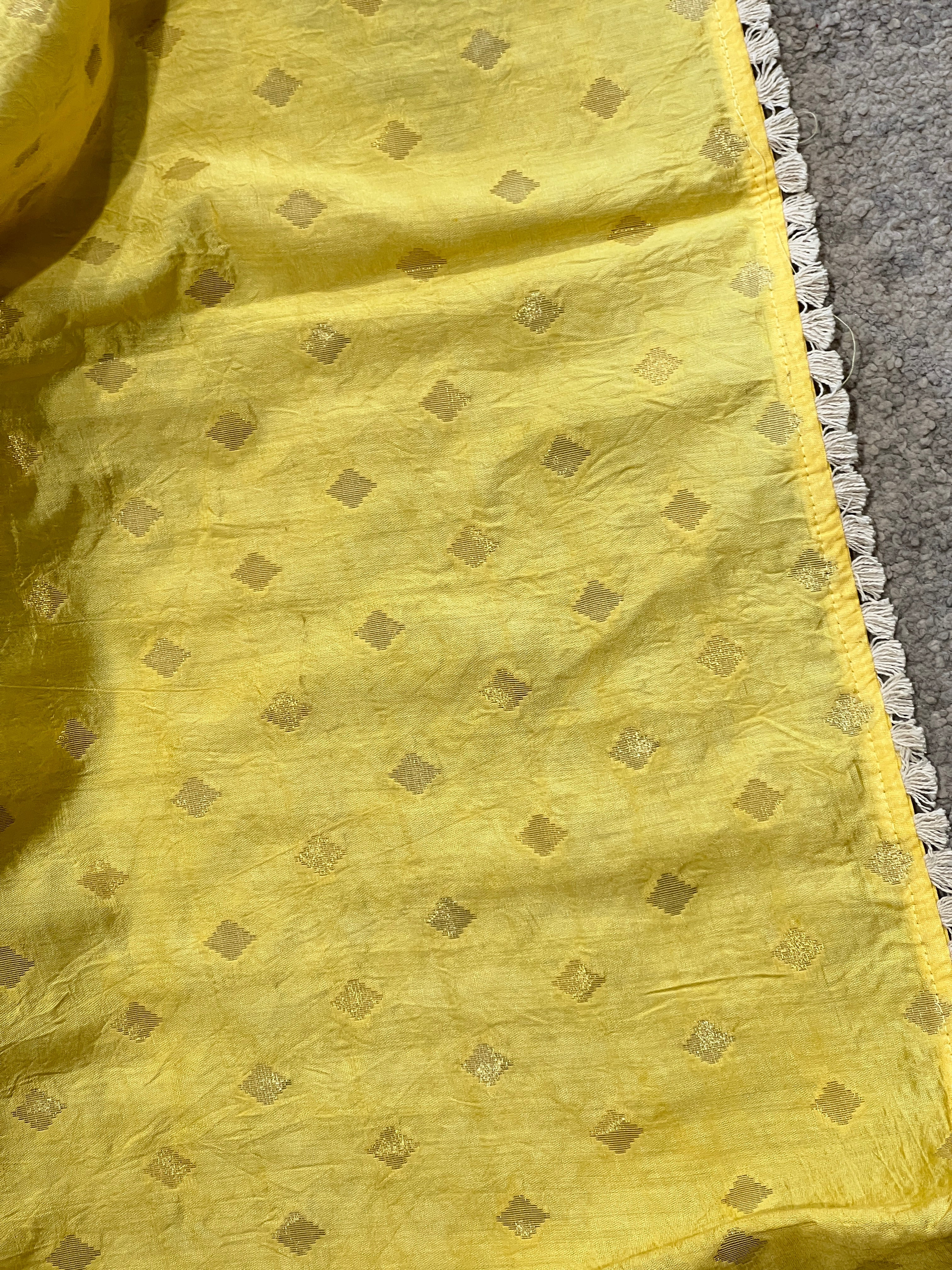Cross Stitch Embroidery Silky Kota Saree | DVS234