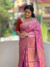 Zari Weaved Bhagalpuri Linen Saree | SK300