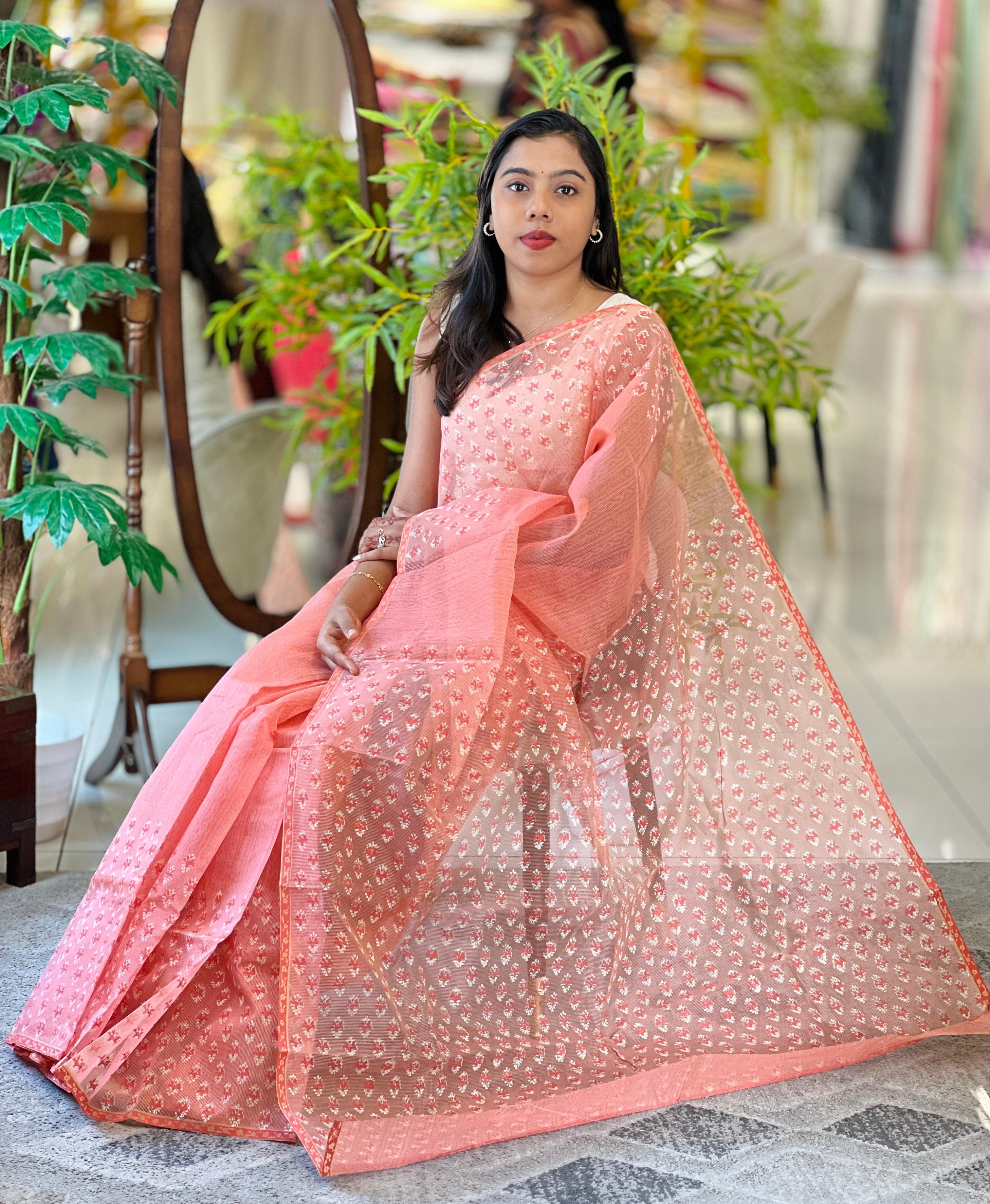 Floral Printed Kota Saree |JSC668