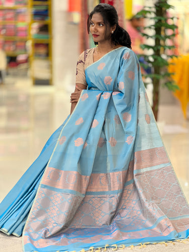 Zari Butta Weaved Semi Silk Saree | KRK501