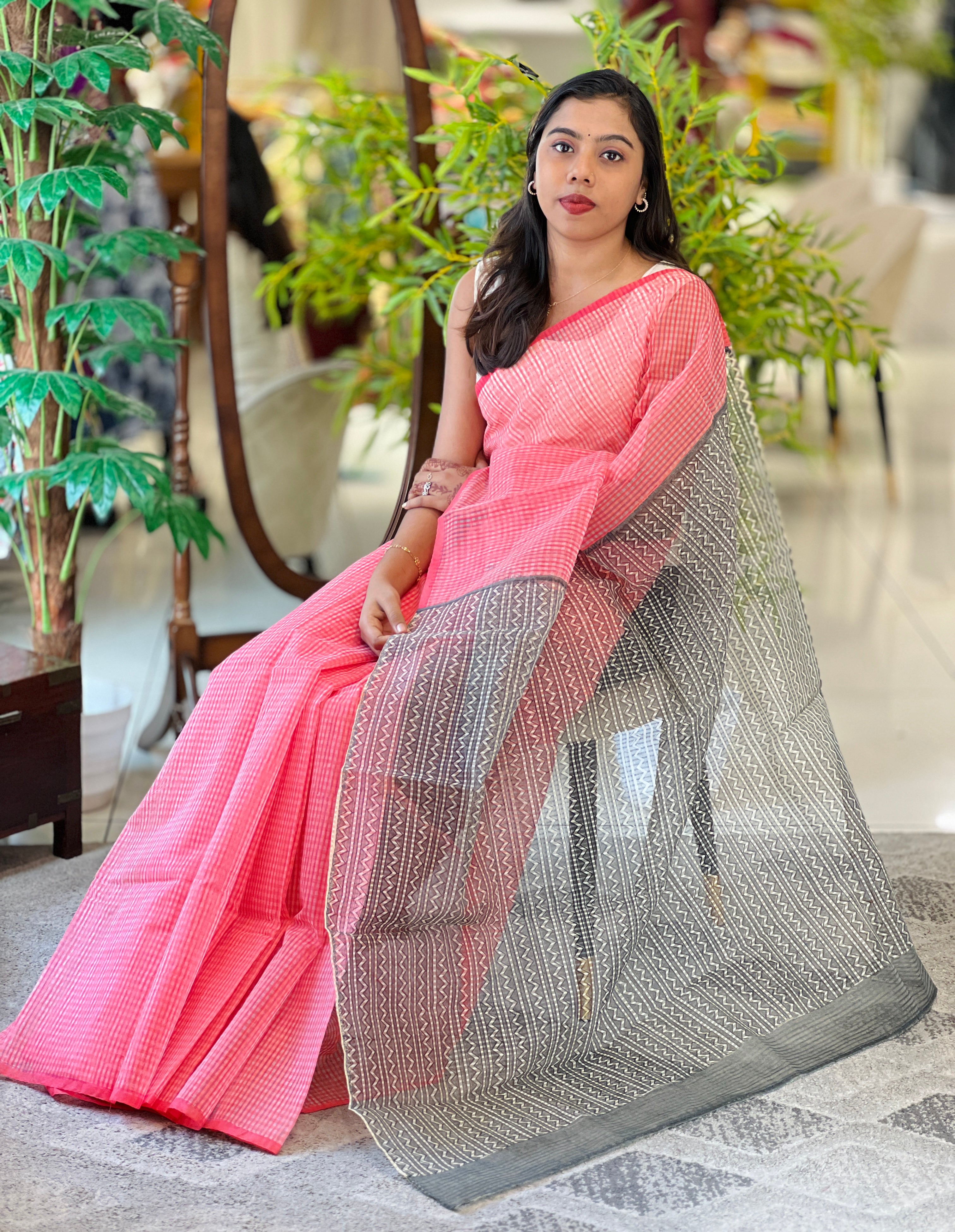 Block Printed Kota Saree | JSC656